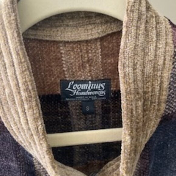 Women's Handwoven Rayon Chenille Vest & Matching Scarf, Size small - Picture 6 of 13